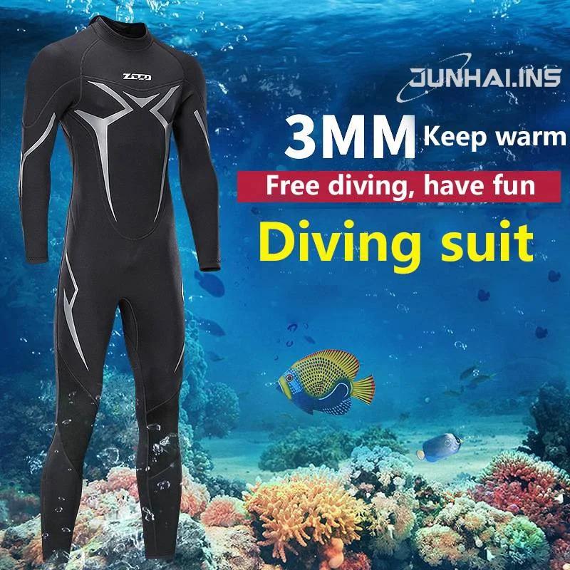 COD1.5mm/3mm Neoprene Wetsuit thickened warm diving suit for men Perfect For Swimming/Scuba Diving/Snorkeling/Surfin